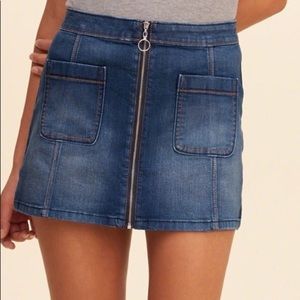 Hollister A Line Denim Skirt
